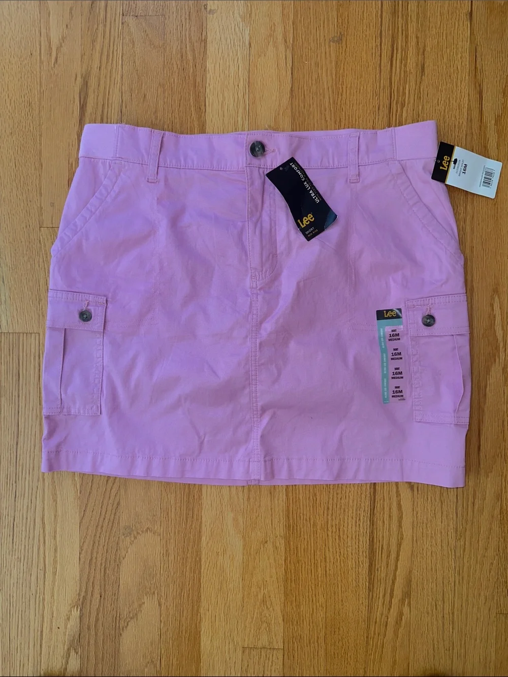 Lee pink Cargo Mini Skort